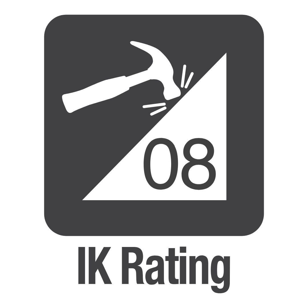 IK Rating Icon for Impact Protection level 8 (IK08)