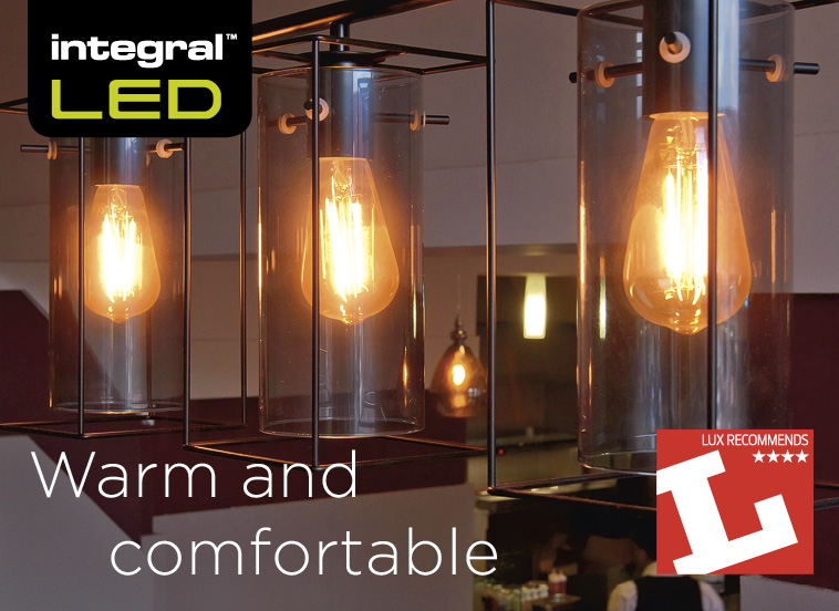 Lux Review awards 4 Stars to the Sunset Vintage Squirrel Cage from Integral LED