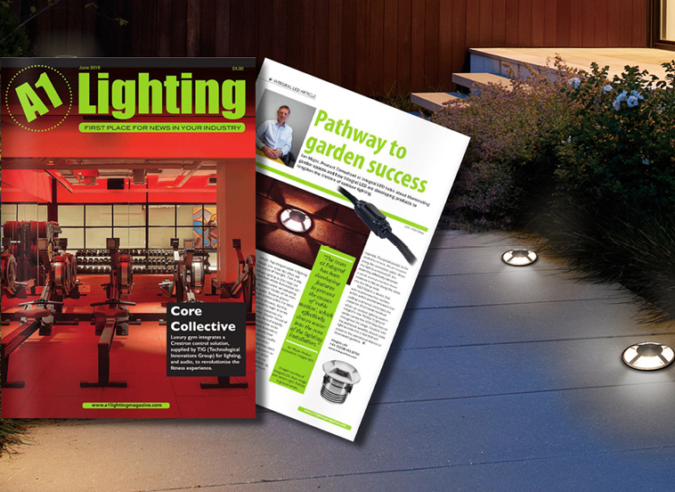 Pathlux Inground range featured in A1 Lighting Magazine