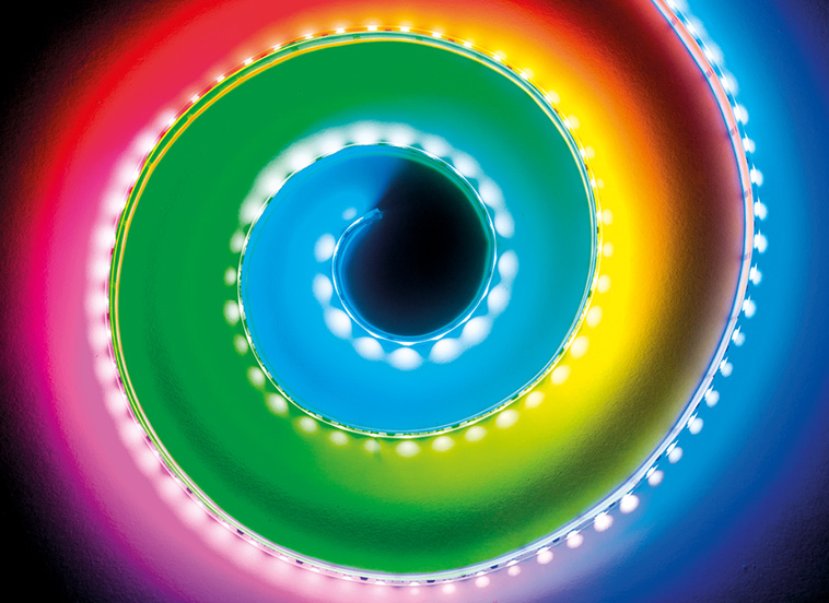 Big, bold and fun! Colour and motion combine in the Integral LED Digital RGB Strip