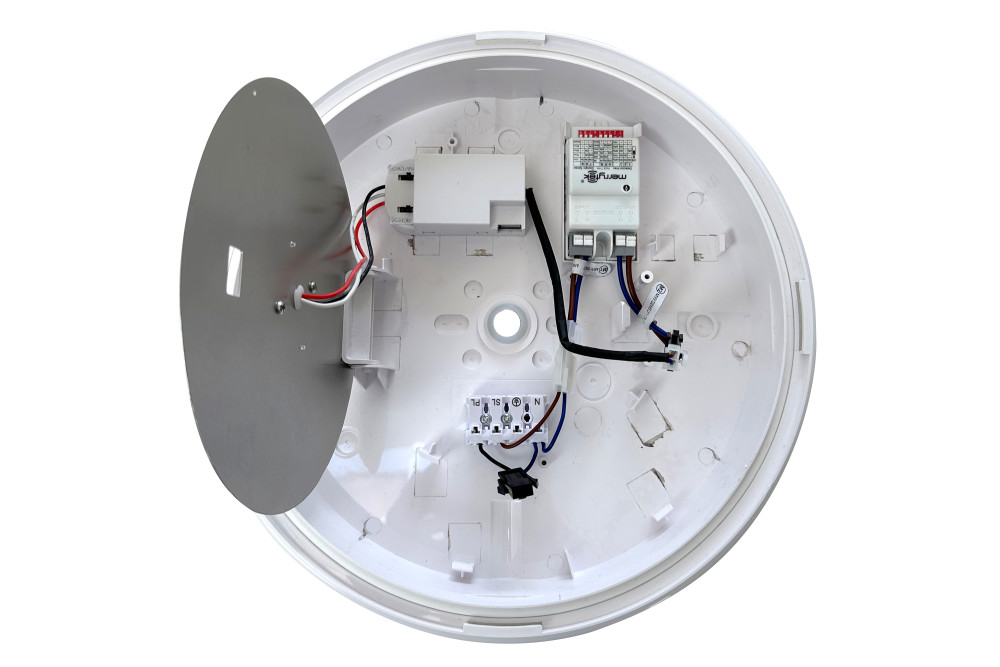 Integral LED Tough Shell Pro Microwave Sensor Module installed in Tough Shell Pro Bulkhead